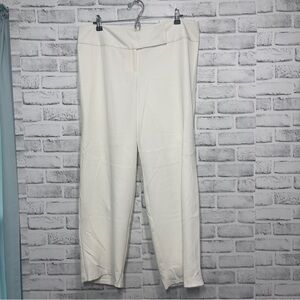 Torrid White Ponte Straight Leg Lined Dress Pant 16